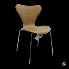 Fritz Hansen Serie 7 Stuhl ungepolstert Chrom Eiche natur Sitz SIEHE TEXT/FOTO