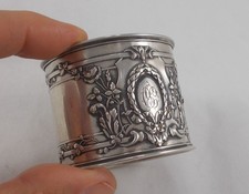 *RAR* Stilvoller Serviettenring im Stil Empire in 800er Silber aus Frankreich