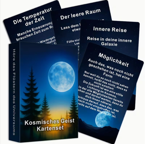 Kosmisches geist kartenset - kosmisches, –