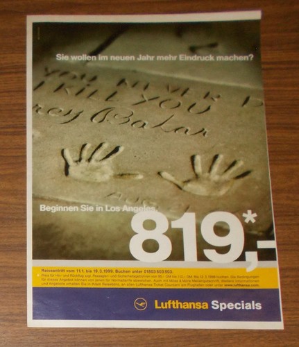 Seltene werbung lufthansa - seltene,