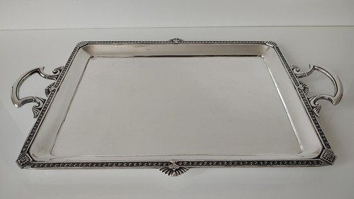 Tablett aus 800er silber - aus,