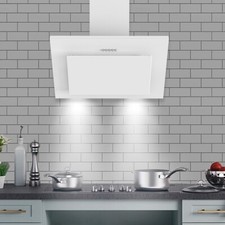 60cm Dunstabzugshaube-kopffrei Wandhaube Glasfront 3-StufenTastensteuerung LED