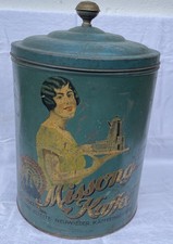 Antike große Kaffeedose Blechdose Missong Kaffee Neuwieder Kaffeebrennerei