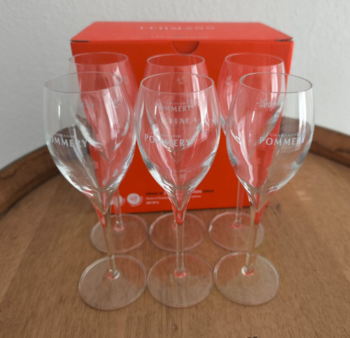 Pommery champagne gläser - 6,