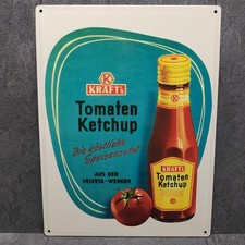 Werbe-Blechschild "KRAFT'S TOMATEN KETCHUP" Werbung Blechschild • Ca 40cm X 30cm