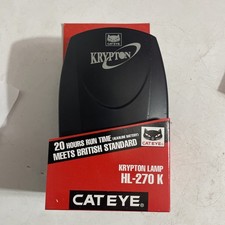 CATEYE Retro Stirnlampe HL-270 Krypton mit Halterung NOS schwarz