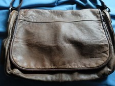 BOSS ORANGE Herren Umhängetasche Leder braun  42cm x 30cm - guter Zustand