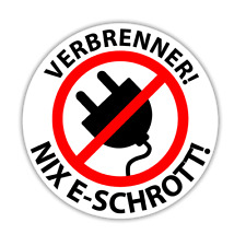 Aufkleber Sticker Verbrenner