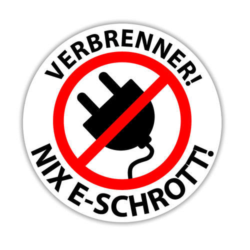 Aufkleber sticker verbrenner - aufkleber,