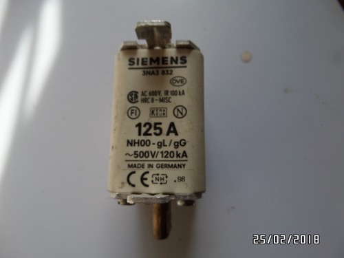 Siemens sicherung nh00 - siemens, 125a