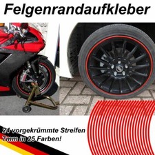 PREM. Felgenrandaufkleber Felgen Aufkleber Motorrad Auto Felgenringe Felgenband