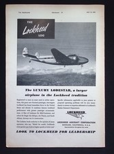 Original 1940 Reklame Lockheed