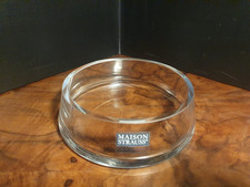 Schwere Glasschale von Maison Strauss. Wie neu. 15 cm.