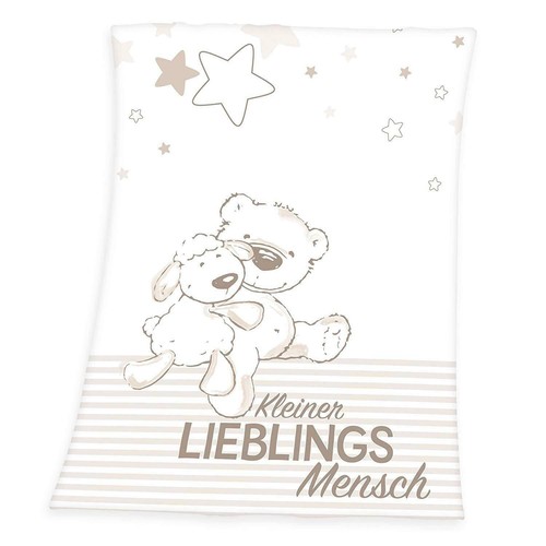 Plüschdecke lieblingsmensch - plüschdecke,