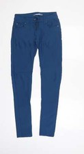 Vs Miss Damenjeans blau Baumwolle gerade Größe 10 L32 in normal