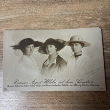 Prinzessin August Wilhelm mit Schwestern Adel Prinz August Postkarte