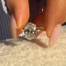 3,00 ct' Ovalschliff Moissanit