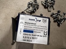 Reisser Abstand-Set 48x  DSH2 für Stahl-UK bis 5mm Edelstahl A2