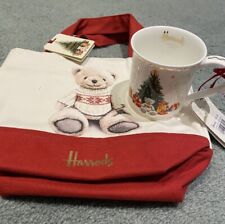 Harrods Noah Bär Weihnachten 2024 Tasse und Tragetasche Set - Brandneu mit Etiketten