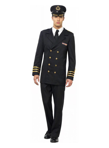Marineoffizier kostüm schwarz - marineoffizier,