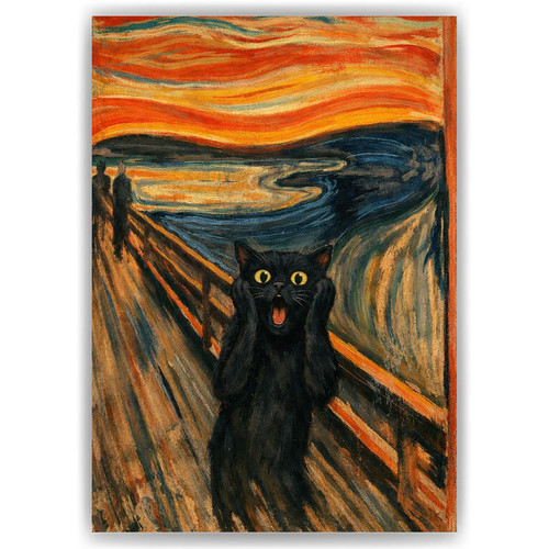 Katze der schrei poster - der,