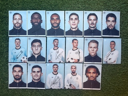 Dfb 17x autogrammkarten - ak,