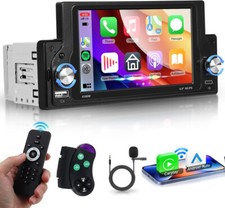 5.9" 1Din Apple Carplay/Android Auto Autoradio Navi Touchscreen Bluetooth FM MP5