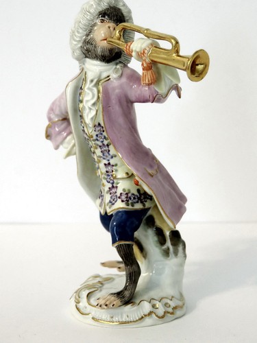 Meissen affenkapelle figur - meissen,