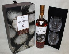 Macallan 12 years old Sherry Oak Casks with 2 Glasses