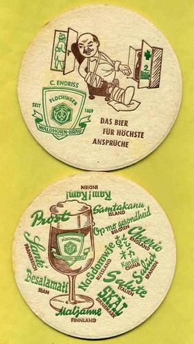 Bierdeckel waldhorn bräu - bierdeckel, waldhorn-bräu