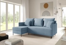 Ecksofa L-Form 214 cm Schlaffunktion Eckcouch 2 Bettkasten Bettsofa Bett Sofa
