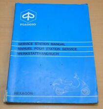 PIAGGIO Hexagon Motor 125ccm 150ccm Elektrik Karosserie Roller Werkstatthandbuch
