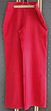 H&M Damen Leinen - Sommerhose Größe 40/42 weites Bein sehr lang! rot, gebraucht