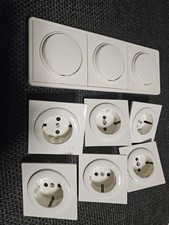 Gira S-Color Reinweiss Schalter und Steckdosen Abdeckungen Kinderschutz 