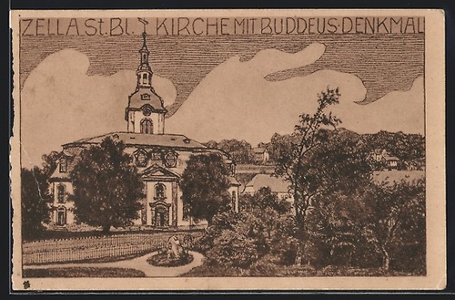 Künstler zella st - künstler-ak, zella,