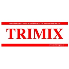 Flaschenaufkleber TRIMIX für