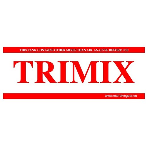 Flaschenaufkleber trimix für - flaschenaufkleber,