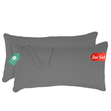 Kissenbezug Kissenhülle 2er Set Jersey Baumwolle 40x40 40x60 40x80 40x145 80x80