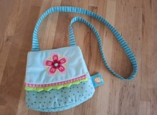 Haba Tasche "Mia & Pia" türkis mit Blume / Umhängetasche