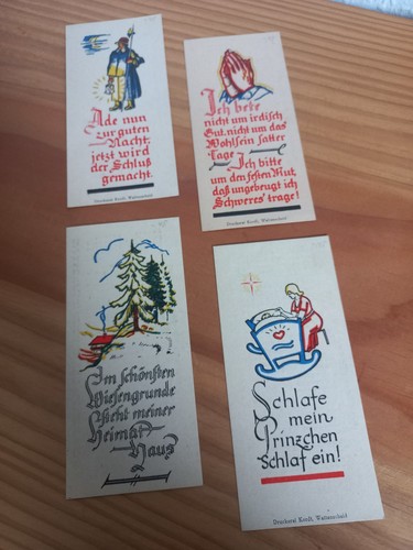 4stück alte taschenkalender - alte,