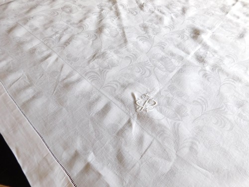 Antik leinen damast - antik,