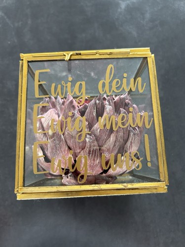 Romantische ringbox mit - mit, roten