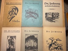 Zeitschriften, "Die Zeichnung" Konvolut / 6 Exemp. 1921