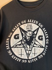 Vintage 90s GG Allin War In My