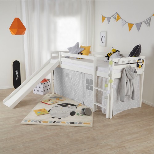 Hochbett 90x200 kinderbett mit - hochbett,