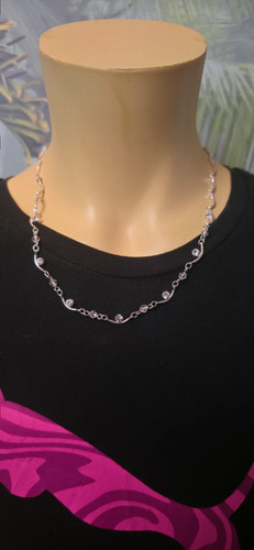 Kette silber perlen - kette,