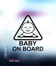 Aufkleber Baby on Board Auto Sticker Tuning JDM Decal New Born Baby Kind Hinweis