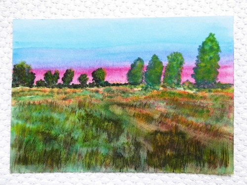 Aquarell landschaft - aquarell,