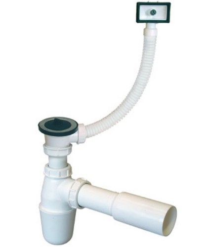 Flaschen siphon mit - , Überlauf