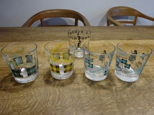 Whiskygläser vintage tartan - 5,